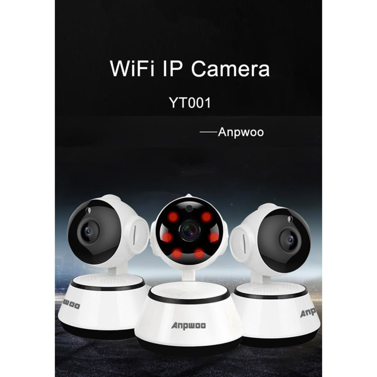 Anpwoo YT001 720P HD WiFi IP Camera with 6 PCS Infrared LEDs, Support Motion Detection & Night Vision & TF Card(Max 64GB), YT001 Anpwoo YT001 720P HD WiFi IP Camera with 6 PCS Infrared LEDs, Support Motion Detection & Night Vision & TF Card(Max 64GB), YT001